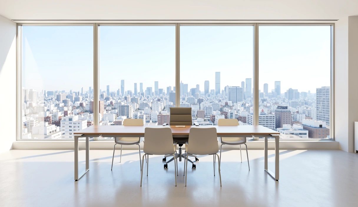 Modern office environment in Tokyo